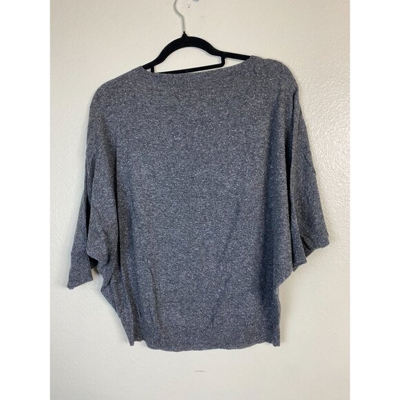 Eileen‎ Fisher Wool Silk Blend Women Charcoal Gray Dolman Sleeve Sweater Size XS - Picture 2 of 15
